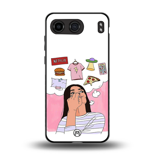 netflix and chill back phone cover | glass case for oneplus nord 4