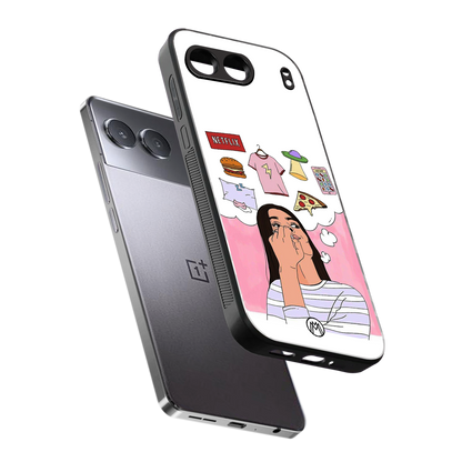 netflix and chill back phone cover | glass case for oneplus nord 4