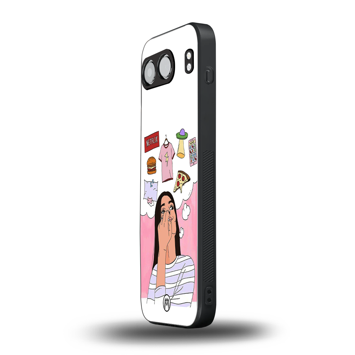 netflix and chill back phone cover | glass case for oneplus nord 4
