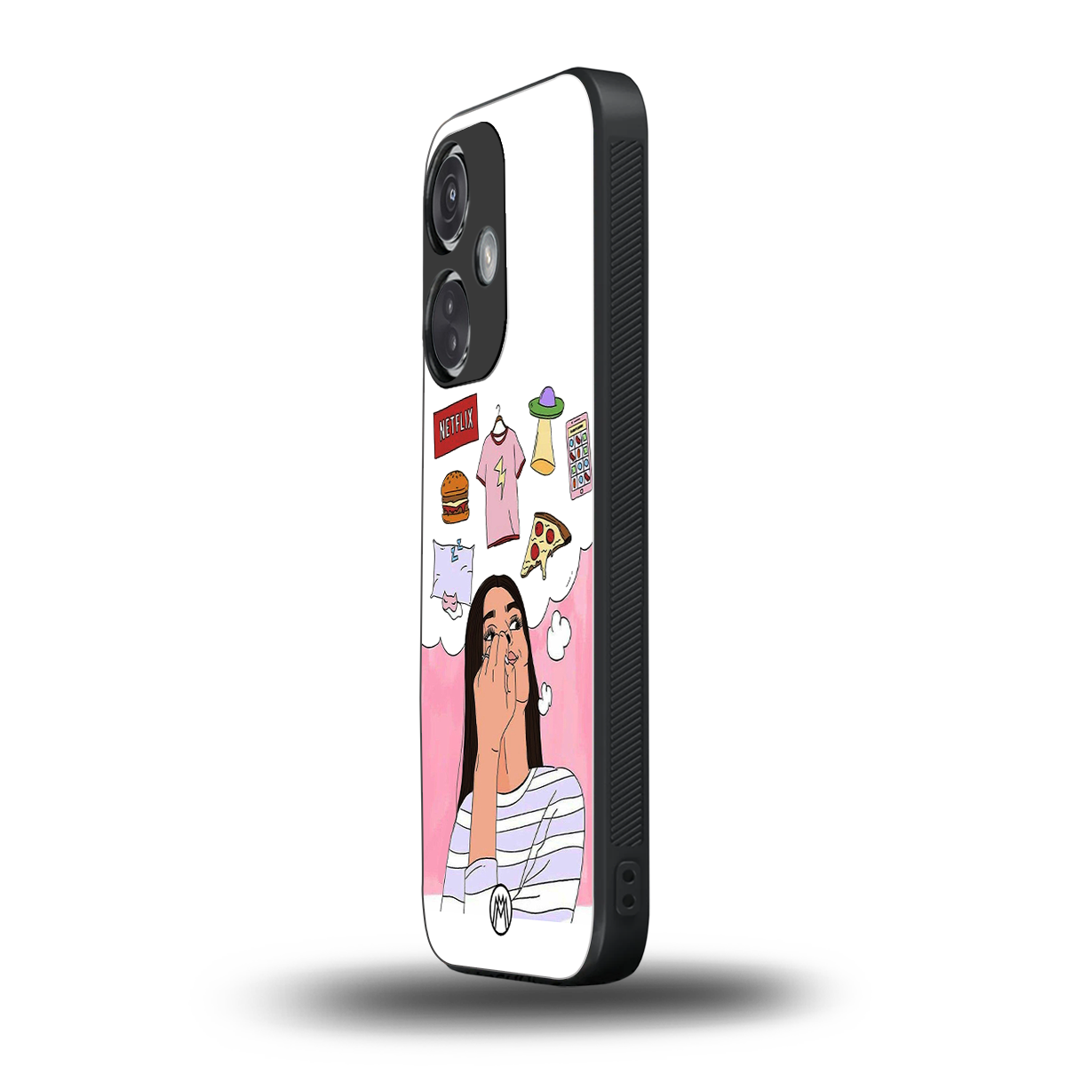 netflix and chill back phone cover | glass case for oneplus nord ce 3