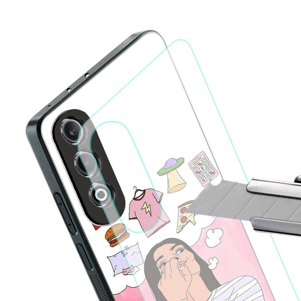 netflix and chill back phone cover | glass case for oneplus nord ce 4