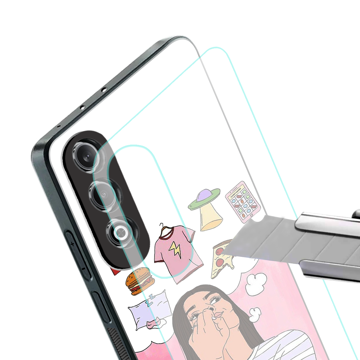 netflix and chill back phone cover | glass case for oneplus nord ce 4