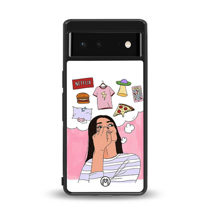 netflix and chill back phone cover | glass case for Google Pixel 6A