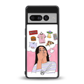 netflix and chill back phone cover | glass case for google pixel 7 pro