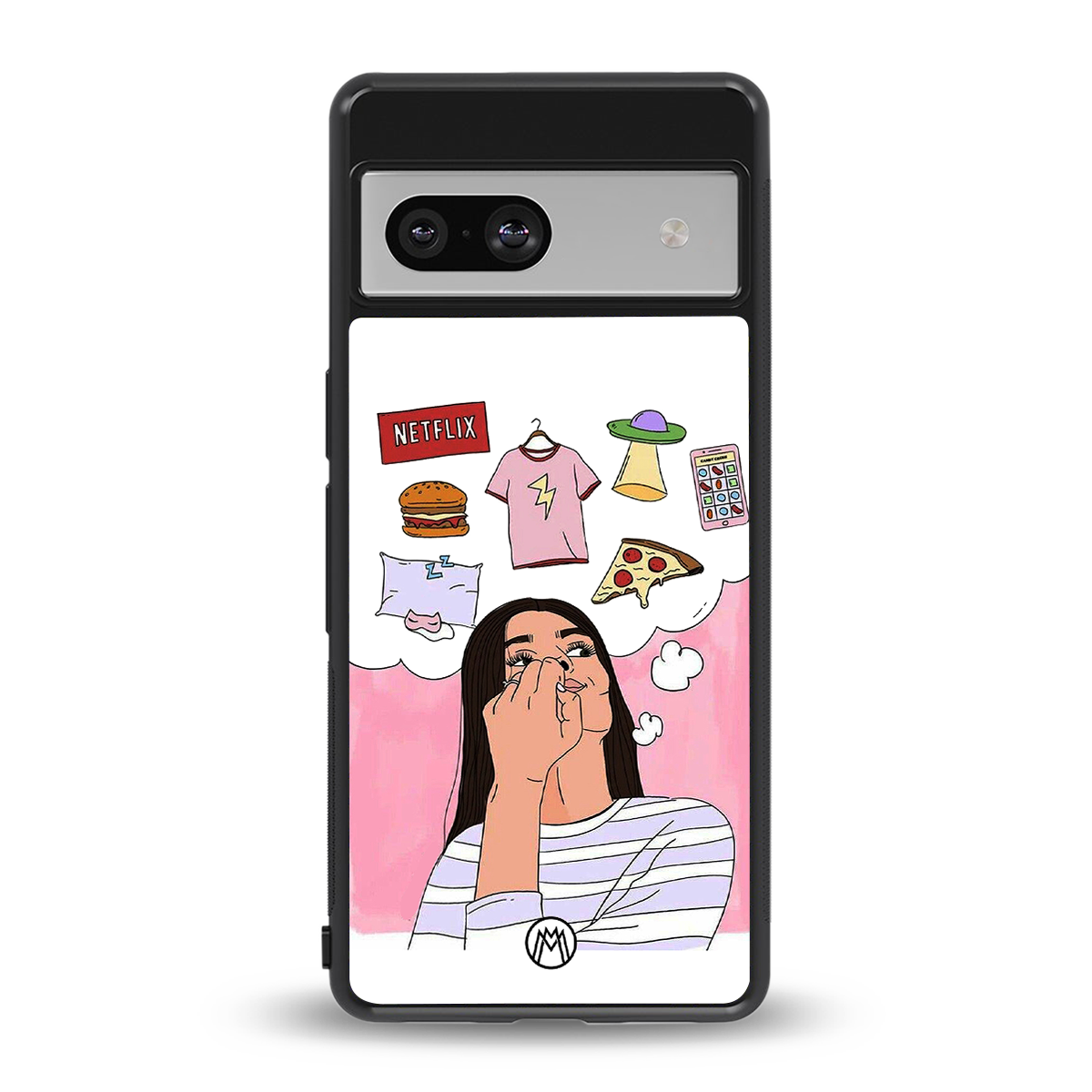 netflix and chill back phone cover | glass case for Google Pixel 7A