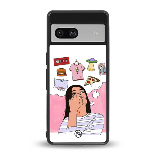 netflix and chill back phone cover | glass case for Google Pixel 7A