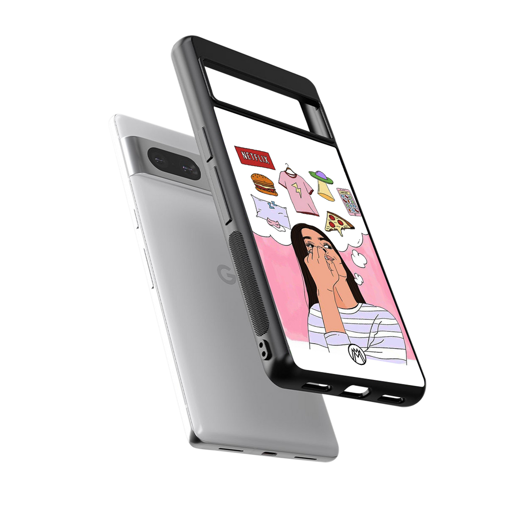 netflix and chill back phone cover | glass case for Google Pixel 7