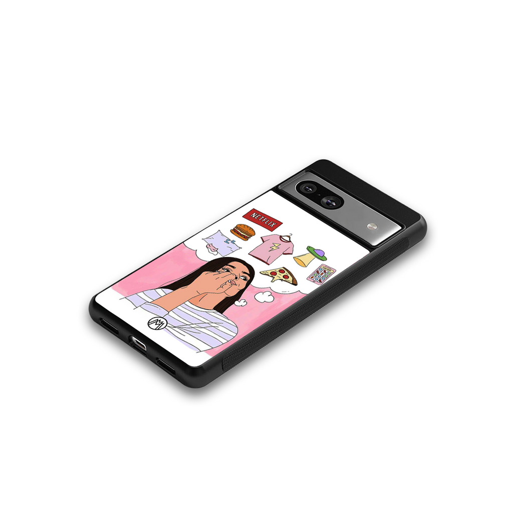 netflix and chill back phone cover | glass case for Google Pixel 7