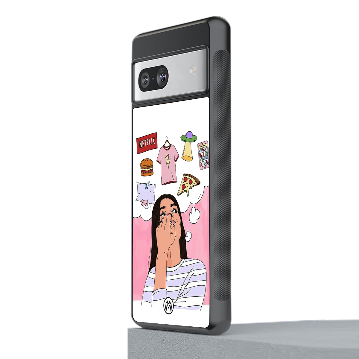 netflix and chill back phone cover | glass case for Google Pixel 7A