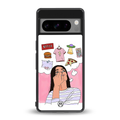 netflix and chill back phone cover | glass case for google pixel 8 pro