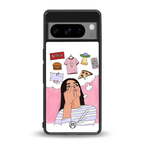 netflix and chill back phone cover | glass case for google pixel 8 pro