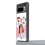 netflix and chill back phone cover | glass case for google pixel 8 pro