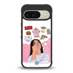 netflix and chill back phone cover | glass case for google pixel 9
