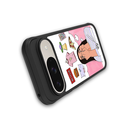 netflix and chill back phone cover | glass case for google pixel 9