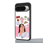 netflix and chill back phone cover | glass case for google pixel 9 pro
