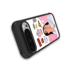 netflix and chill back phone cover | glass case for google pixel 9 pro