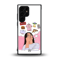 netflix and chill back phone cover | glass case for samsung galaxy s23 ultra