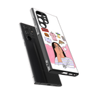netflix and chill back phone cover | glass case for samsung galaxy s23 ultra