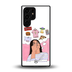 netflix and chill back phone cover | glass case for samsung galaxy s25 ultra