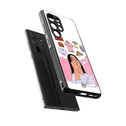netflix and chill back phone cover | glass case for samsung galaxy s25 ultra