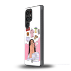 netflix and chill back phone cover | glass case for samsung galaxy s25 ultra