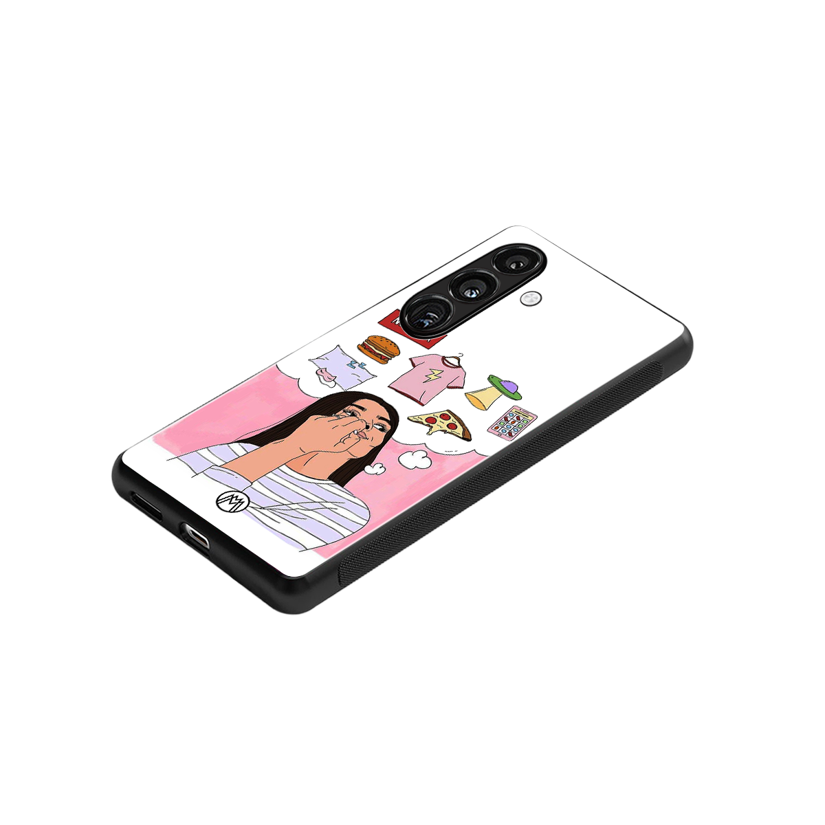 netflix and chill back phone cover | glass case for samsung galaxy s24 plus