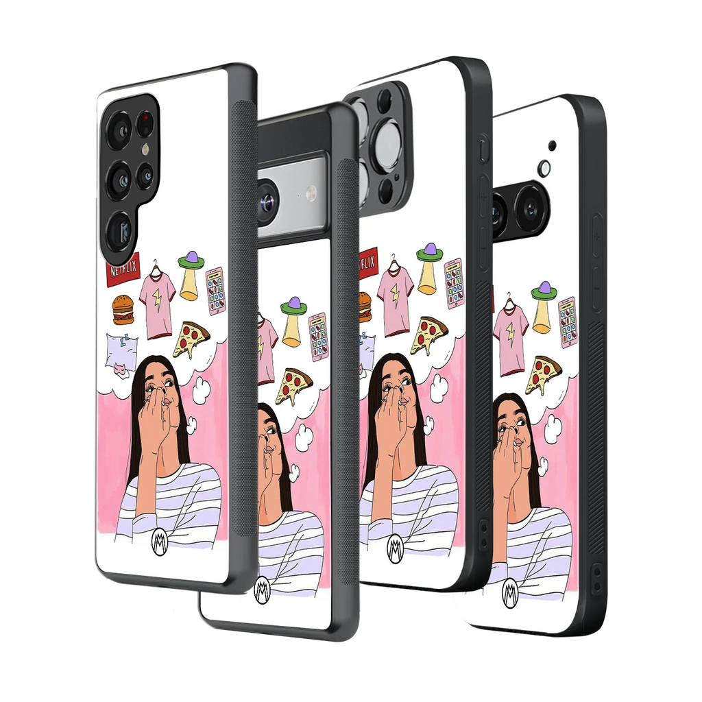Stylish Glass Back Case for All Smartphones – iPhone, Samsung, OnePlus, Pixel, Redmi, Oppo, Vivo, Motorola