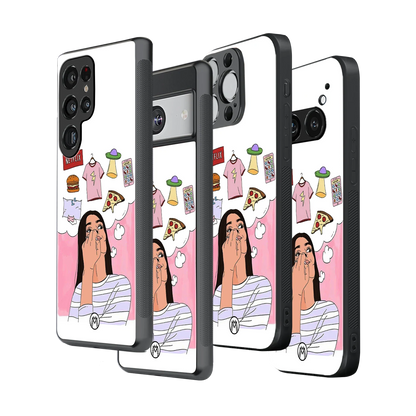 Stylish Glass Back Case for All Smartphones – iPhone, Samsung, OnePlus, Pixel, Redmi, Oppo, Vivo, Motorola