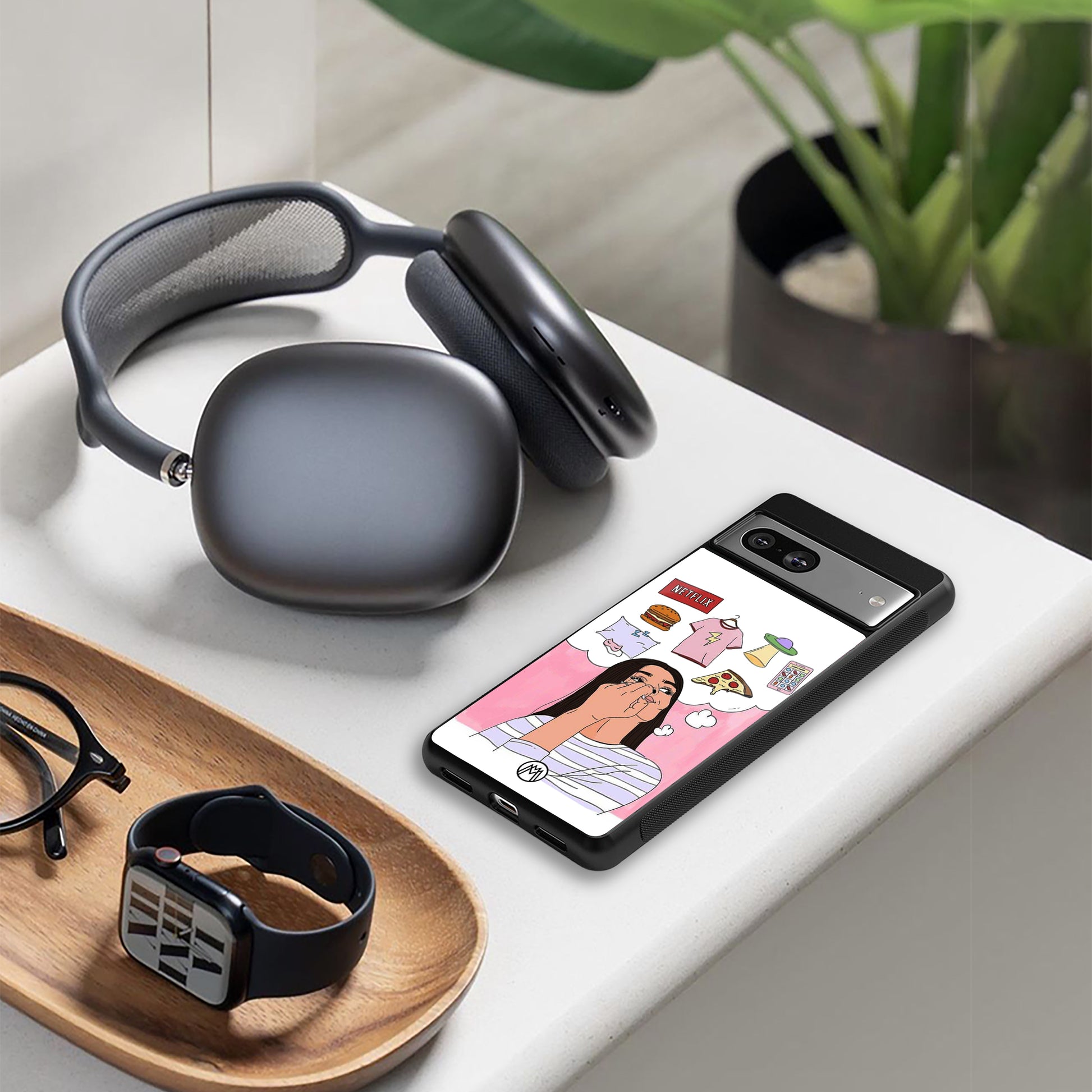 netflix and chill back phone cover | glass case for iphone 15 pro