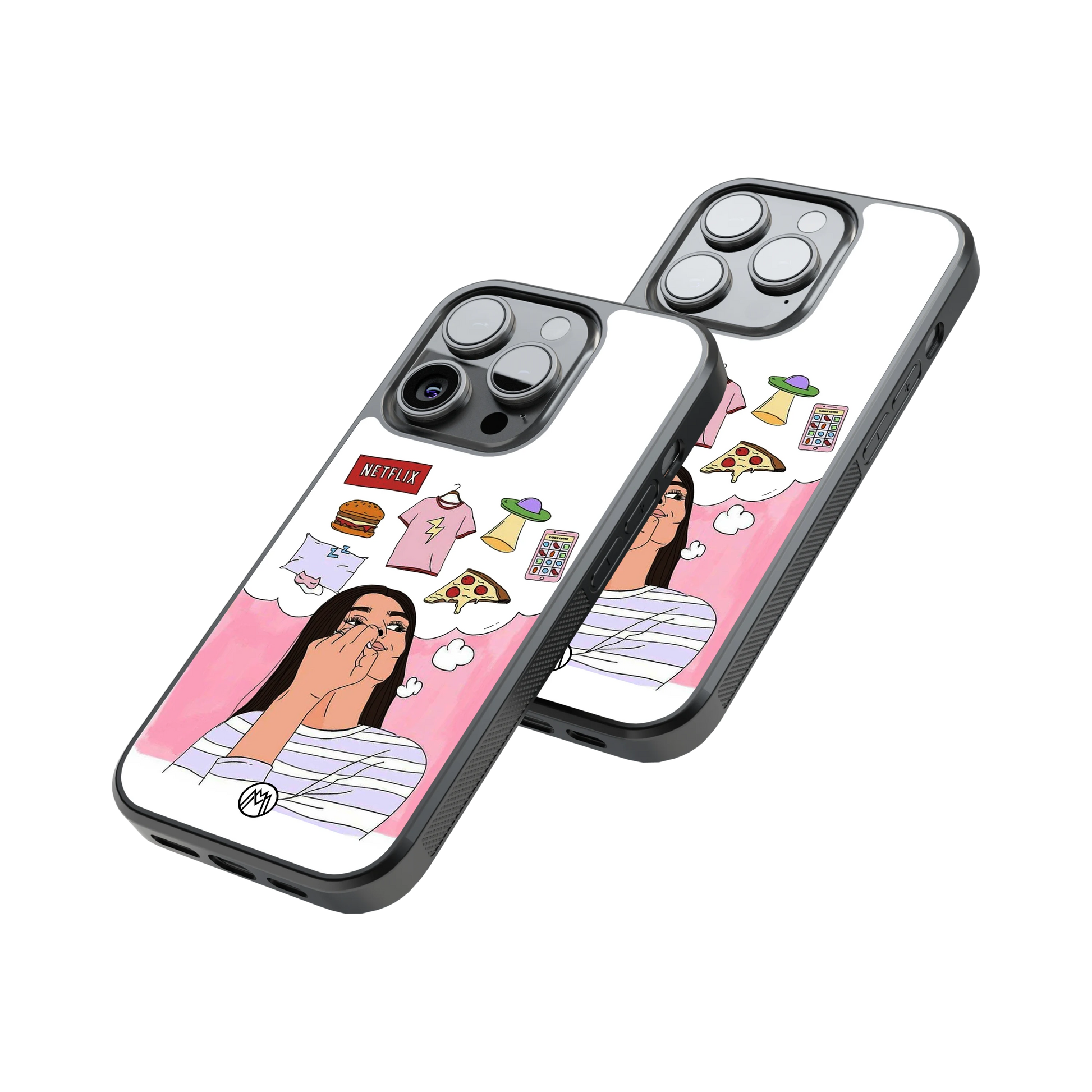 Protective Glass Back Phone Case Compatible with iPhone, Samsung, OnePlus, Pixel & More