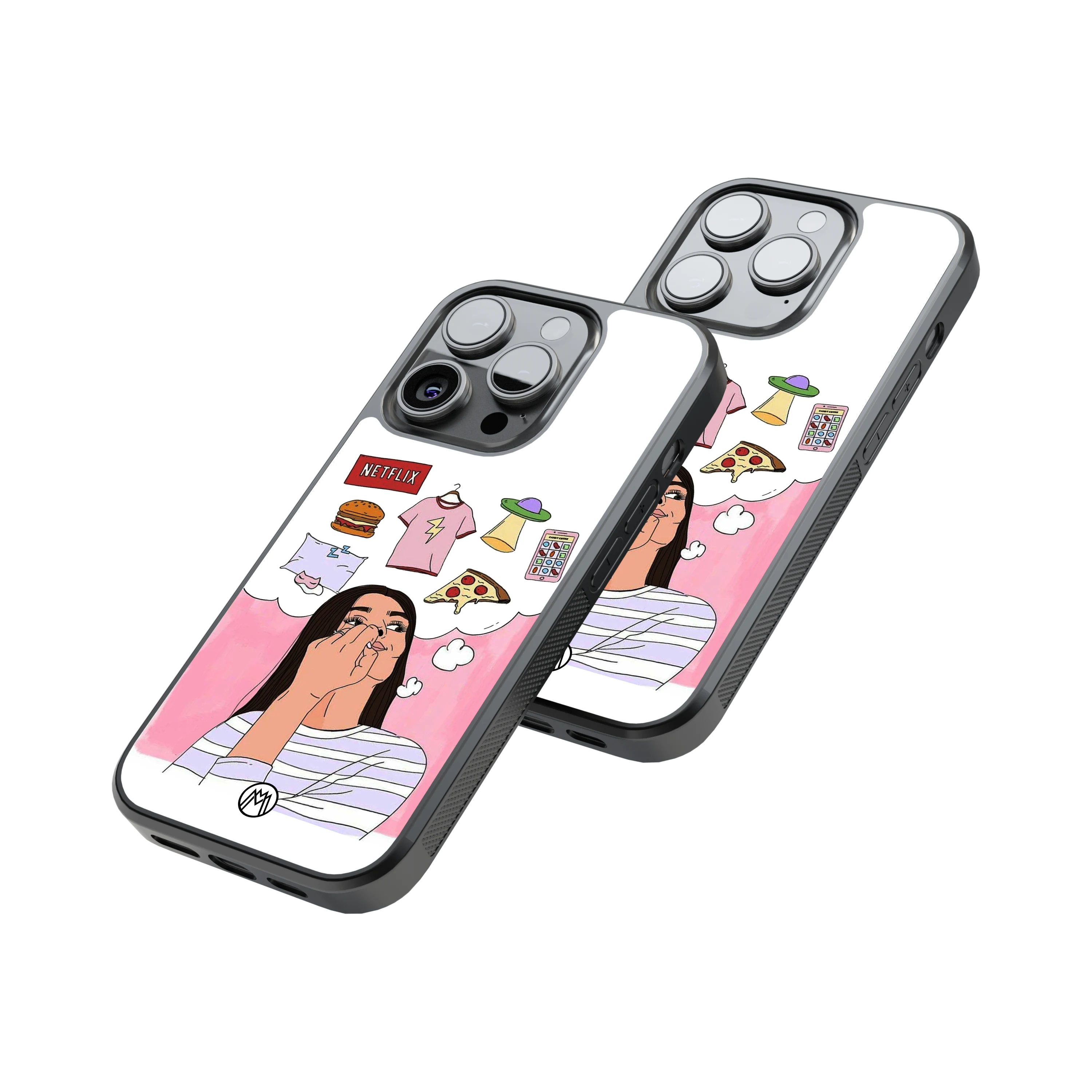 Protective Glass Back Phone Case Compatible with iPhone, Samsung, OnePlus, Pixel & More