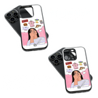 Trendy Glass Back Mobile Case for iPhone, Samsung, Redmi, OnePlus, Google Pixel, Motorola
