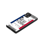 new york boarding pass back phone cover | glass case for nothing phone 1