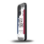 new york boarding pass back phone cover | glass case for oneplus nord ce 3
