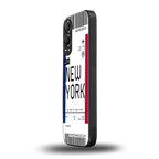 new york boarding pass back phone cover | glass case for oneplus nord ce 4 lite