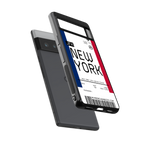 new york boarding pass back phone cover | glass case for google pixel 6 pro
