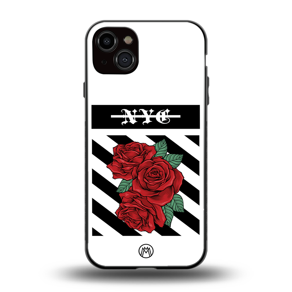 new york city back phone cover | glass case for iphone 15 plus