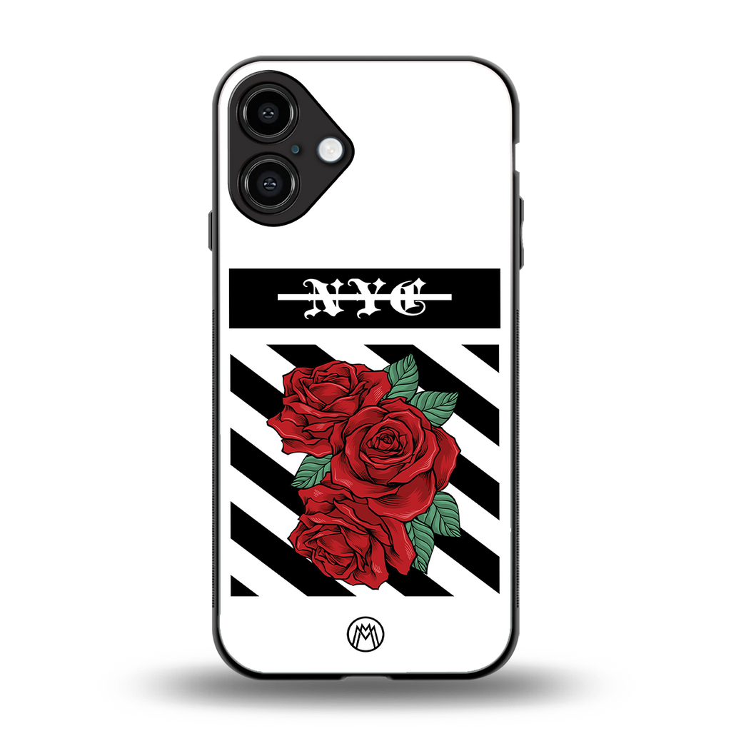new york city back phone cover | glass case for iphone 16 plus