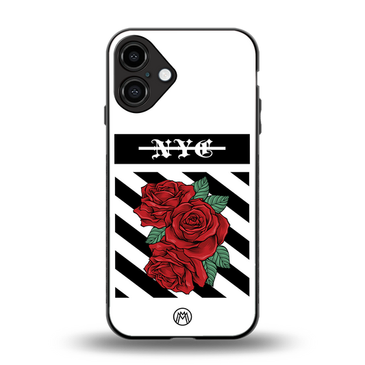 new york city back phone cover | glass case for iphone 16 plus