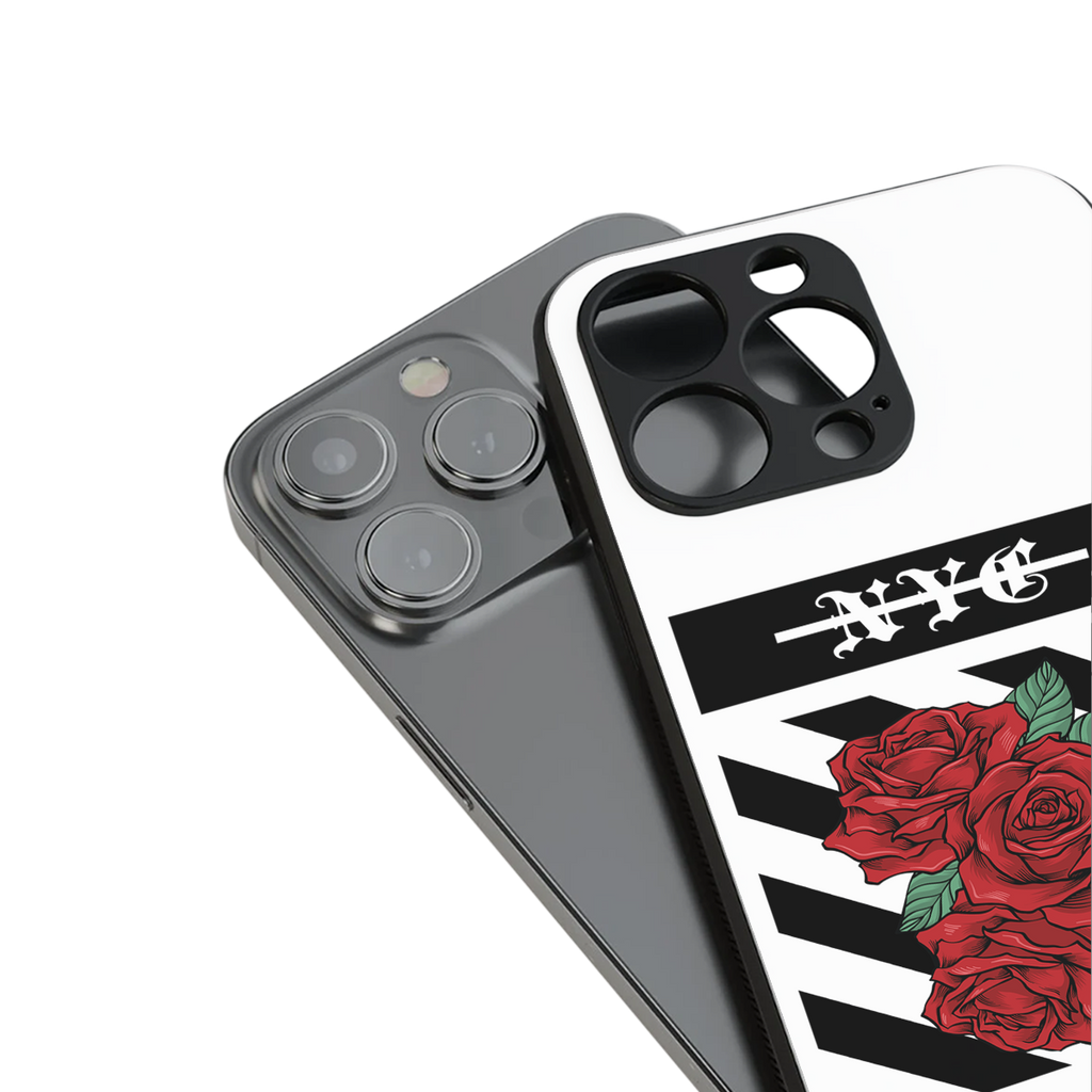 new york city back phone cover | glass case for iphone 16 plus