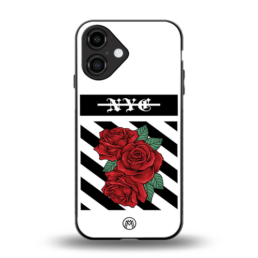 new york city back phone cover | glass case for iphone 16