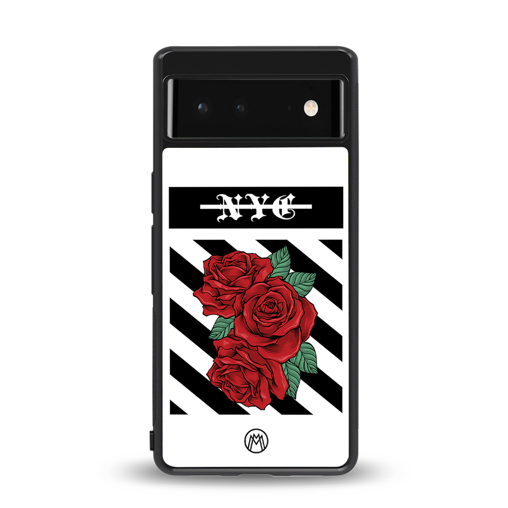 new york city back phone cover | glass case for google pixel 6