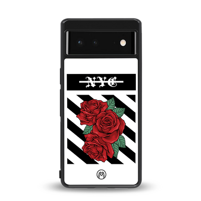 new york city back phone cover | glass case for google pixel 6