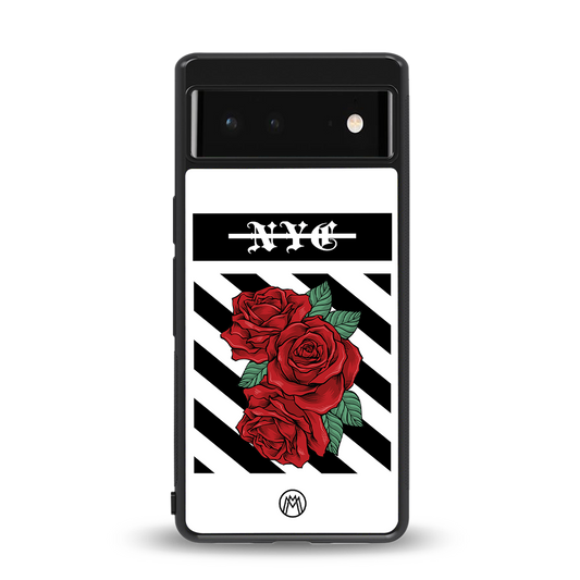 new york city back phone cover | glass case for google pixel 6