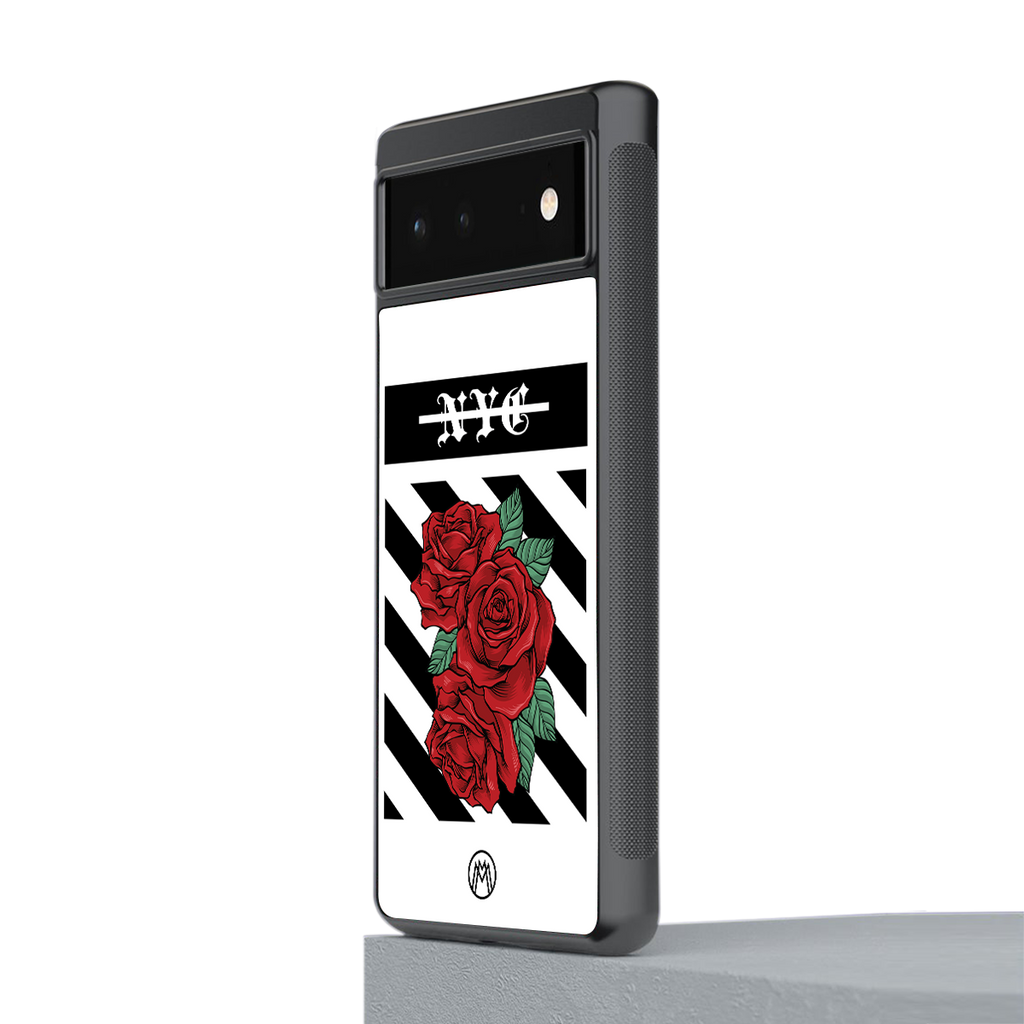 new york city back phone cover | glass case for google pixel 6