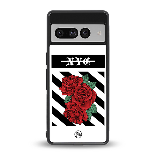new york city back phone cover | glass case for google pixel 7 pro