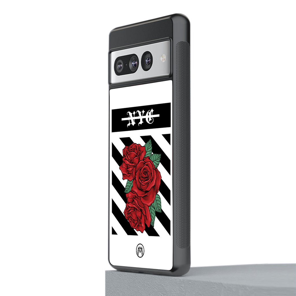 new york city back phone cover | glass case for google pixel 7 pro