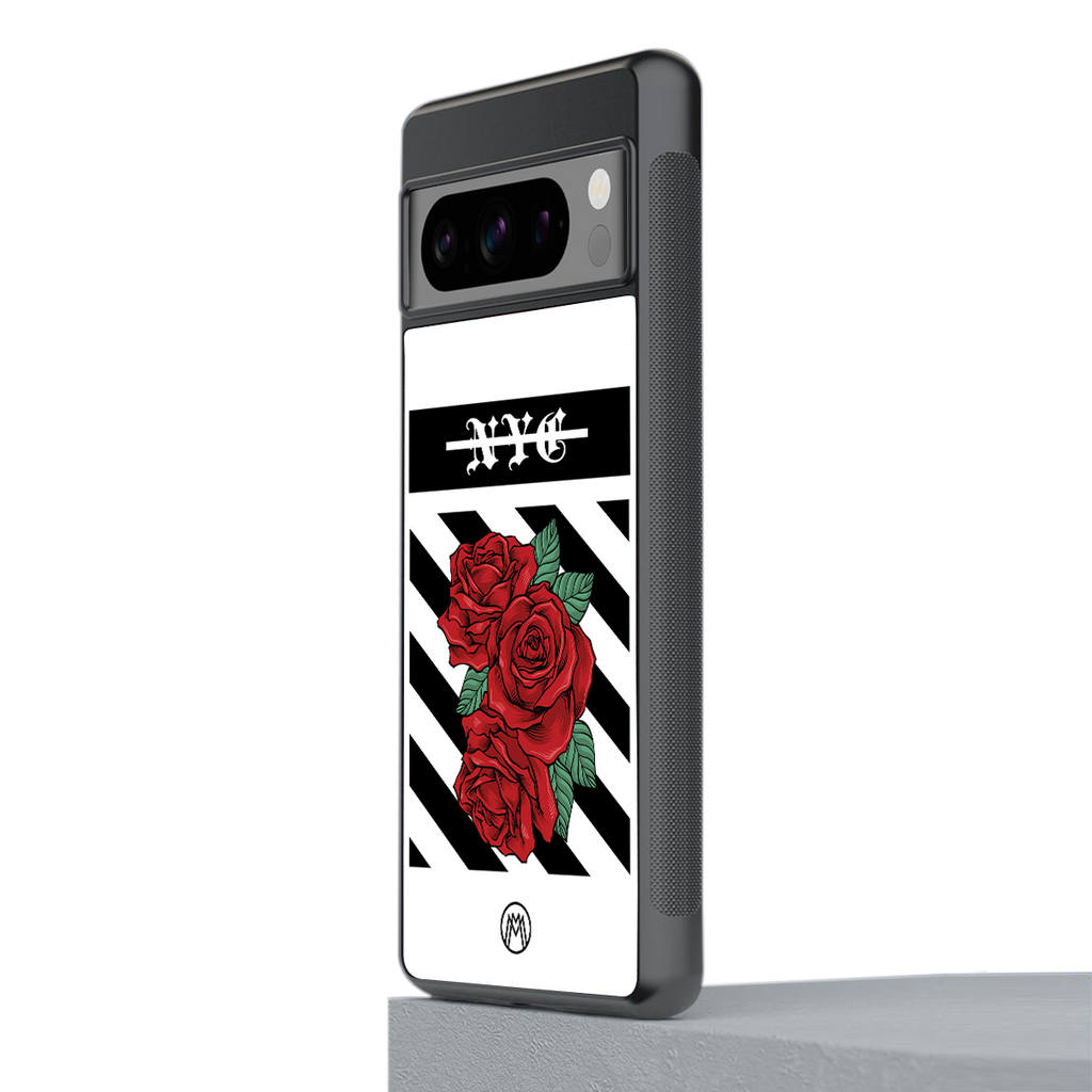 new york city back phone cover | glass case for google pixel 8 pro