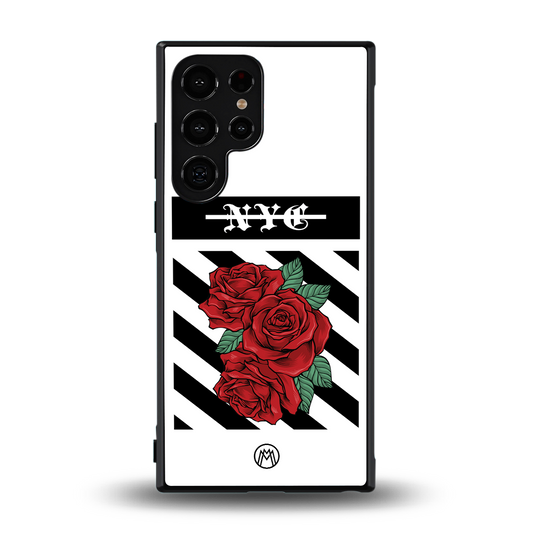 new york city back phone cover | glass case for samsung galaxy s23 ultra