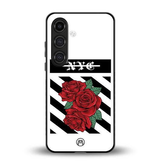 new york city back phone cover | glass case for samsung galaxy s24 fe